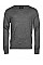 Grey Melange Men's V Neck Knitted Sweater