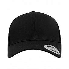 Black Curved Classic Snapback Cap