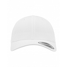 White Curved Classic Snapback Cap