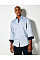 White/Mid Blue Tailored Fit Long Sleeve Premium Contrast Oxford Button Down Collar Shirt