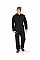 Black Action Overall with zip front