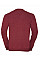 Cranberry Marl Men's V-Neck Knitted Cardigan