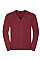 Cranberry Marl Men's V-Neck Knitted Cardigan