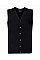 Black Men's V-Neck Sleeveless Knitted Cardigan