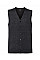 Charcoal Marl Men's V-Neck Sleeveless Knitted Cardigan