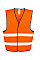 Fluoresent Orange Hi-Vis Motorist Safety Vest