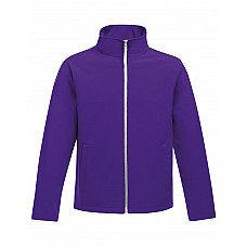 Vibrant Purple/ White Ablaze Men's Printable Softshell