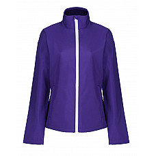 Vibrant Purple/ White Ablaze Women's Printable Softshell