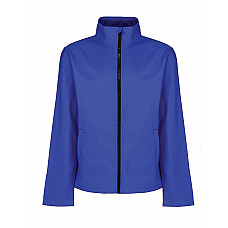 New Royal / Black Ablaze Women's Printable Softshell