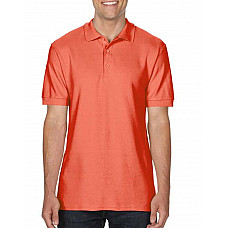 Bright Salmon Premium Cotton® Adult Double Piqué Polo