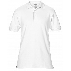 White Premium Cotton® Adult Double Piqué Polo