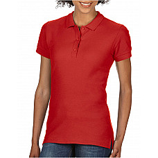 Red Premium Cotton® Ladies' Double Piqué Polo