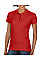 Red Premium Cotton® Ladies' Double Piqué Polo