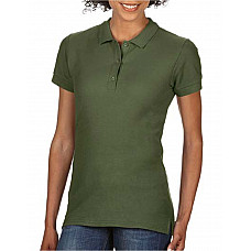 Military Green Premium Cotton® Ladies' Double Piqué Polo