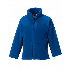 Bright Royal Kids Full Zip Outdoor Fleece