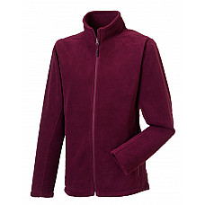 Burgundy Men's Full Zip Outdoor Fleece