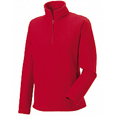 Classic Red 1/4 Zip Outdoor Fleece