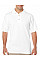 White DryBlend® Adult Jersey Polo