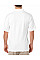 White DryBlend® Adult Jersey Polo