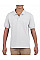 White DryBlend® Youth Jersey Polo