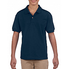 Navy Blue DryBlend® Youth Jersey Polo