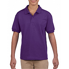 Purple DryBlend® Youth Jersey Polo