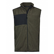 Deep Green/ Black Mountain Fleece Bodywarmer