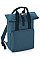 Airforce Blue Twin Handle Roll-Top Backpack