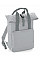 Light Grey Twin Handle Roll-Top Backpack