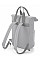 Light Grey Twin Handle Roll-Top Backpack