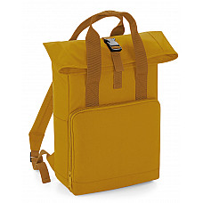 Mustard Twin Handle Roll-Top Backpack