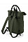 Olive Green Twin Handle Roll-Top Backpack