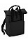 Black Twin Handle Roll-Top Backpack