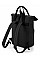 Black Twin Handle Roll-Top Backpack