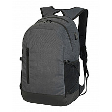 Dark Grey/Black Leipzig Laptop Backpack