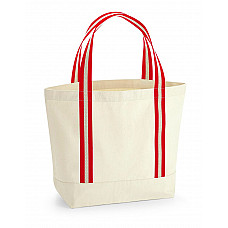 Natural/classic Red EarthAware® Organic Boat Bag