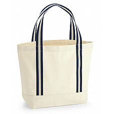 Natural/French Navy EarthAware® Organic Boat Bag