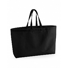 Black Oversized Canvas Tote Bag