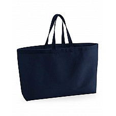 French Navy Oversized Canvas Tote Bag