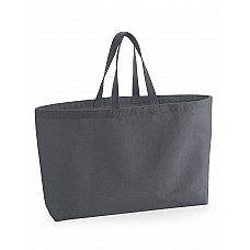 Graphite Grey Oversized Canvas Tote Bag