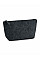 Charcoal Melange Felt Accessory Bag