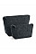 Charcoal Melange Felt Accessory Bag