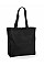 Black Recycled Cotton Maxi Tote