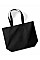 Black Recycled Cotton Maxi Tote