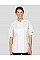 White Ladies' Short Sleeve Fitted Chef's Jacket