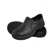 Black Comfort Grip Slip-On Safety Shoe