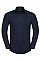 Bright Navy Men's Long Sleeve Tailored Oxford Shirt