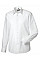 White Men's Long Sleeve Tailored Oxford Shirt