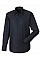 Black Men's Long Sleeve Tailored Oxford Shirt