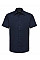 Bright Navy Men's Short Sleeve Tailored Oxford Shirt